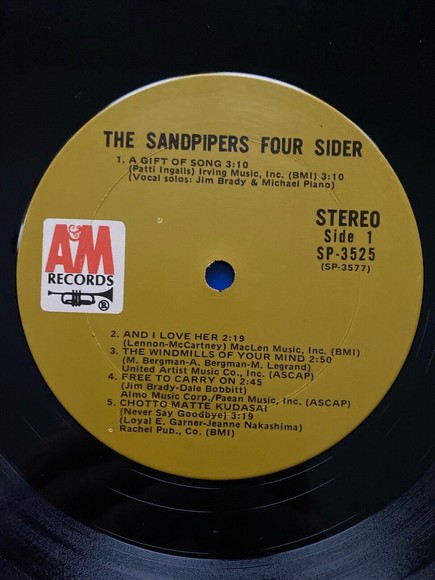 The Sandpipers Foursider 1973 2 LP set A&M Records SP-3525 EX Vinyl - Picture 9 of 11